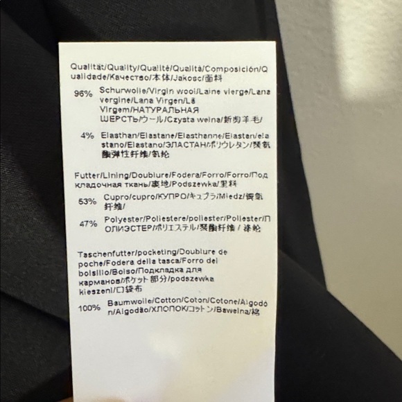 Hugo Boss Jasyma Virgin Wool Black Women's Blazer - Picture 8 of 9